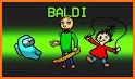Red Baldi's Basics In Among Us related image