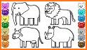 Kids Coloring Book: Zoo Animals related image