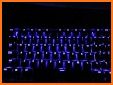 Blue Ice Fire Flower Keyboard related image