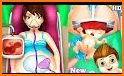 Pregnant Mom And Twin Baby Care Nursery Game related image