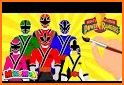 power rangers and other Super Heroes Coloring related image