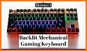 Cool Black Blue Metal Keyboard related image