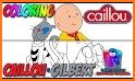 Caillou Coloring Pages related image