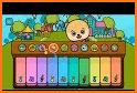 Baby piano and music games for kids and toddlers related image