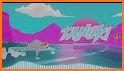 Foxy Sunset Retro- Tanuki Synthwave Skating related image