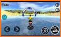Beach Water Surfer Bike Rider: Motorcycle Stunts related image