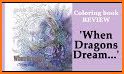 Coloring book for dragon related image