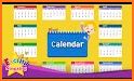 Calendar in English 2018 Free related image