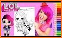 Lol Doll Coloring With Crayon related image