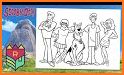 Scoob dog coloring book related image