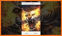 Flaming Wild Lion Themes Live Wallpapers related image