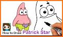 Coloring sponge patrick related image