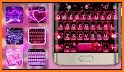 Pink Diamond Glitter Heart Keyboard Theme related image