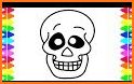 Kids coloring book halloween related image