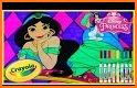 Princess Color by Number – Princess Coloring Book related image