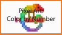 American Logo Color by Number - Pixel Art Coloring related image