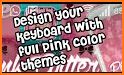 Pink Love Rose Glitter Keyboard Theme related image