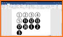 Encircle numbers related image