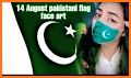 Pak Flag Face Photo Editor:14 Aug Independence Day related image