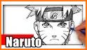 How to Draw and color by number Naruto related image