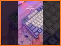 Purple Rosy Black Keyboard Background related image