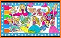 Princesses, Fairies, Mermaids : Coloring Book related image