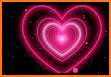 Pink Doodle Hearts Keyboard Background related image