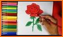 ✏️🌷How to draw a rose and flowers step by step related image