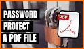 Password protect a PDF related image