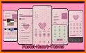 Pastel Pink Heart Keyboard Theme related image