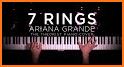 7 Rings Ariana Grande Piano Black Tiles related image