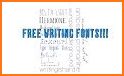 Free Fonts - outline fonts and write calligraphy related image