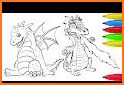 Dragon Coloring Pages, Dragon Color By Number related image