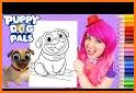 Puppy Dog Pals Coloring Book related image