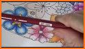 Flower Magic Color-kids coloring book with animals related image