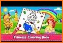 Princess Coloring Book Free Game For Kids related image