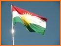 Kurdistan Flag for Kurdish related image