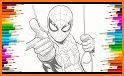 Spider super hero coloring man related image