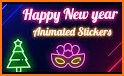 animated stickers happy new year 2022 related image