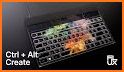 Plash Colorful Skull Keyboard Background related image