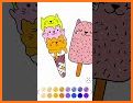 Cute Kawaii Colouring Book for Kids with Glitters related image