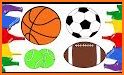 Football coloring book game related image