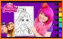 Princess Coloring - Magic Girl Coloring related image