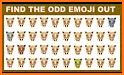 Find The Odd One Emoji Puzzle related image
