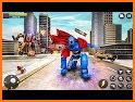 Flying Hero Rescue City Car Transform Robot Games related image