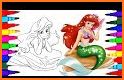 Princess Mermaid Coloring Game related image