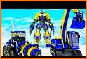 Heavy Excavator Robot Game: Helicopter Robot war related image