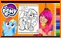 my pony coloring little rainbow fans related image