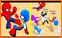 Stickman Street Gangs vs Superheroes Fighting Game related image