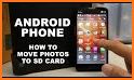 From phone to SDcard related image